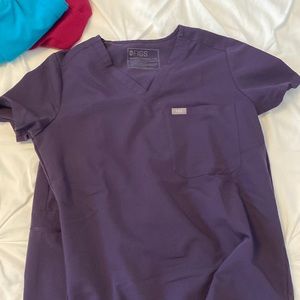 Figs purple shadow Catarina and Zamora jogger xs and xs tall pants. Like new.